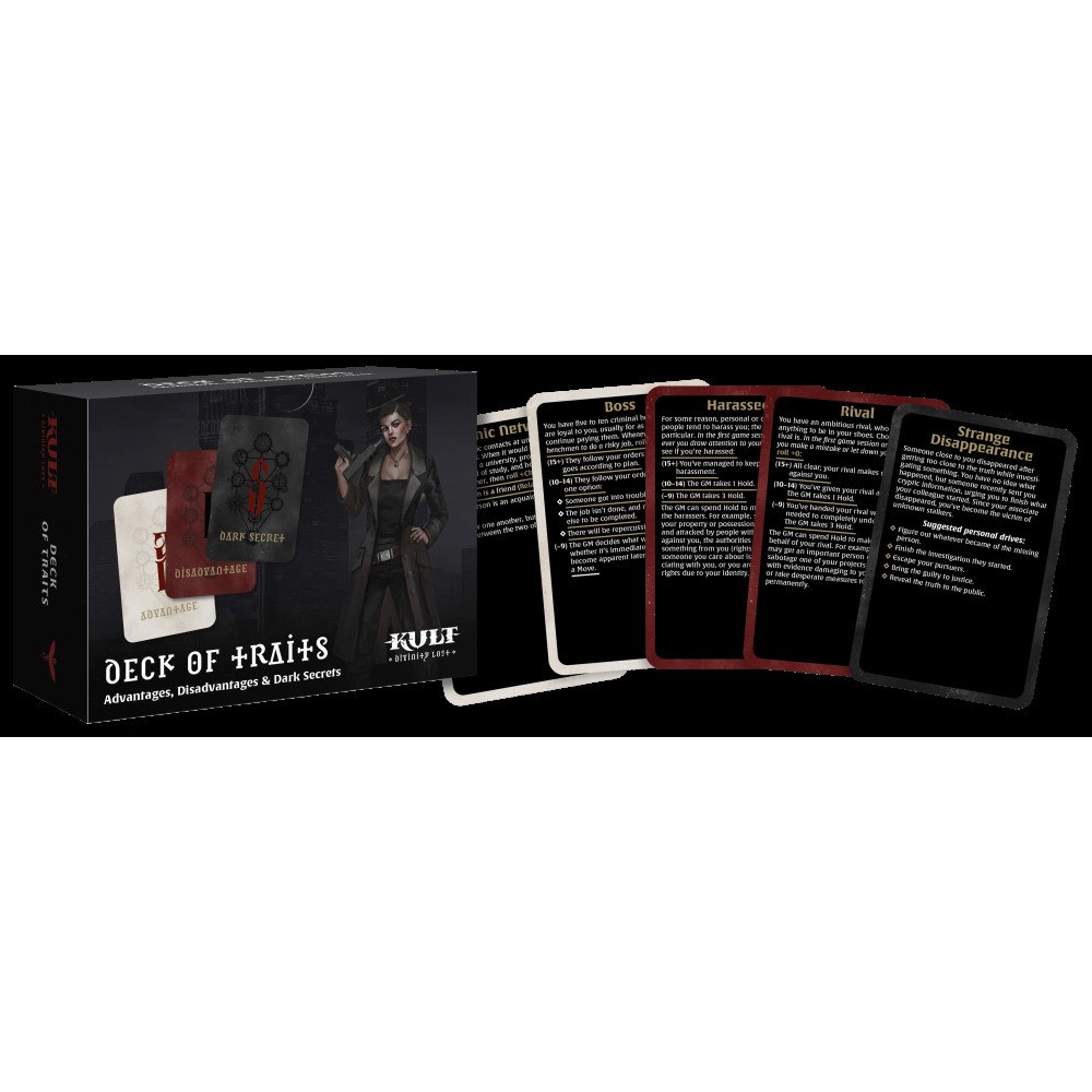 Robin Liljenberg Deck of Traits for KULT: Divinity Lost (bok)