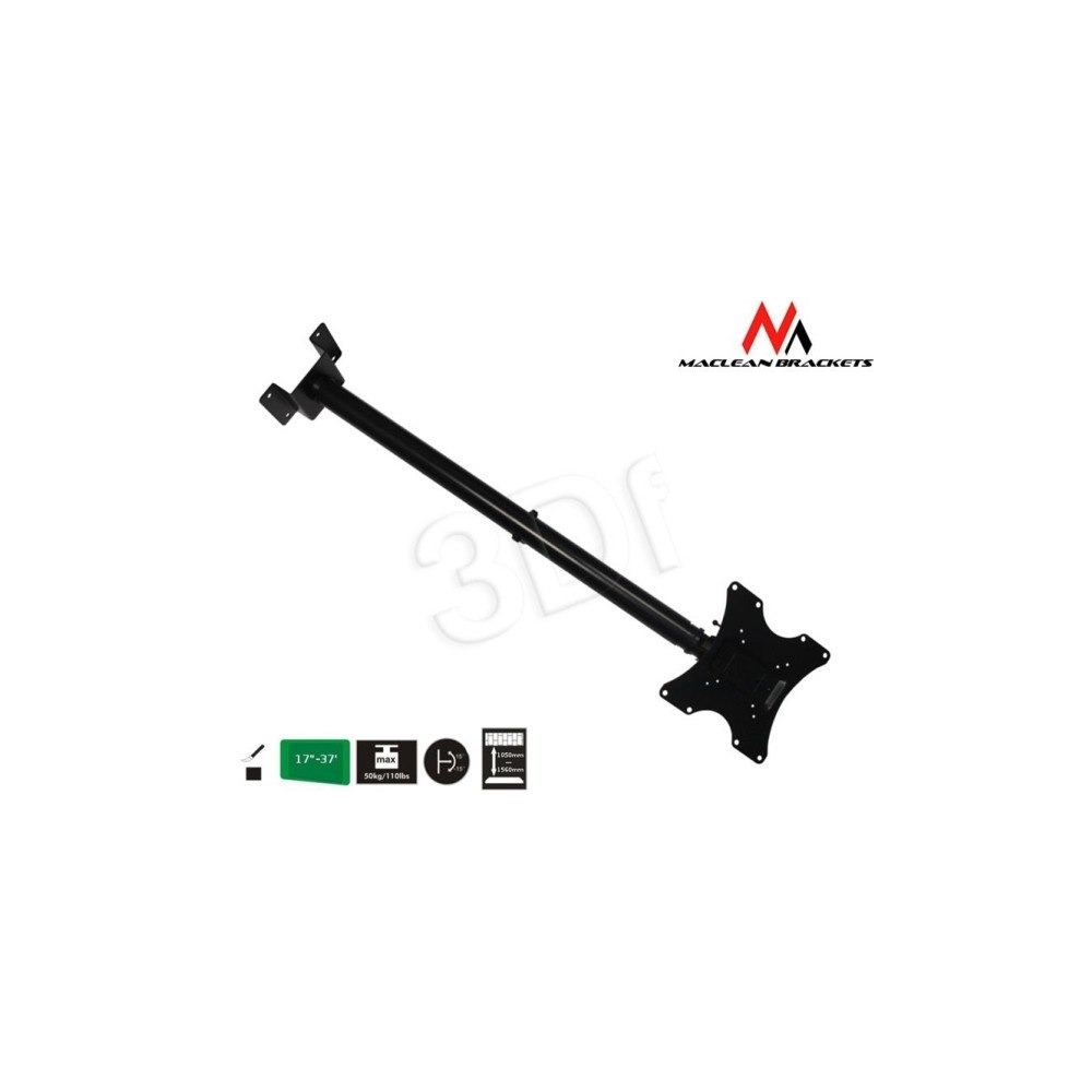 MACLEAN Takfäste för TV eller monitor MC-580B 17-37 vesa 200x200 upp...