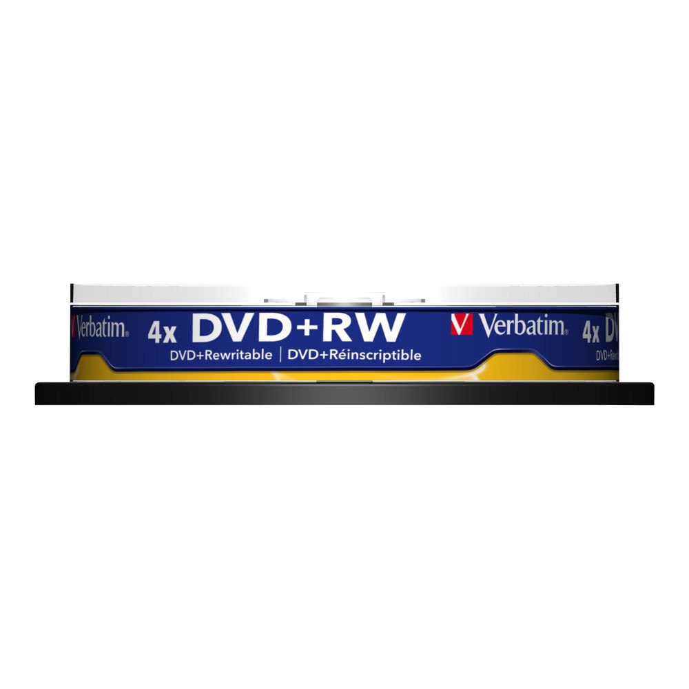 VERBATIM Verbatim - DVD+RW x 10 - 4.7 GB - lagringsmedier