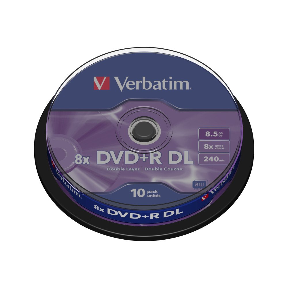 VERBATIM Verbatim - DVD+R DL x 10 - 8.5 GB - lagringsmedier