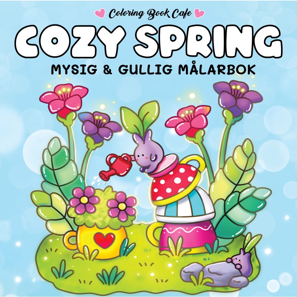 Coloring Book Cafe Cozy Spring. Mysig och gullig Cozy Coloring målarbok från Coloring Book Cafe (häftad)