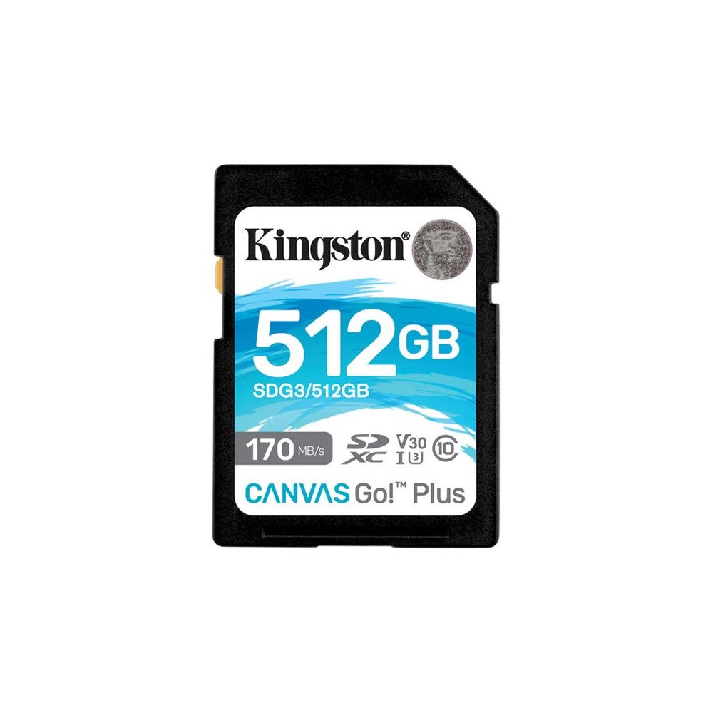 Kingston Technology Kingston Canvas Go! Plus - flash-minneskort - 512 GB - SDXC UHS-I