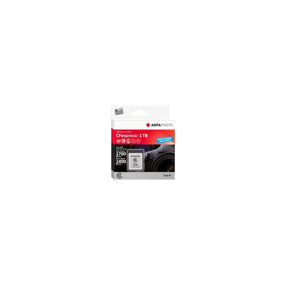 AGFA AgfaPhoto CFexpress Professional, 1000 GB, CFexpress, NAND,...