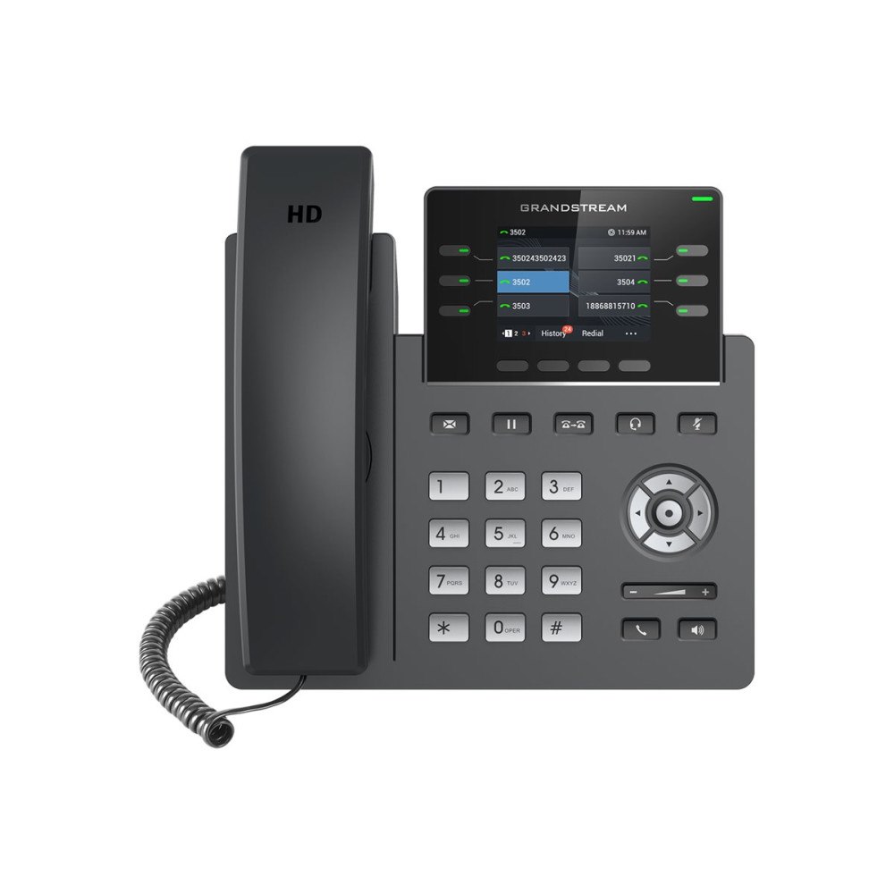 Grandstream Grandstream GRP2613W - VoIP-telefon med nummerpresentation/samtal väntar - 5-vägs samtalsförmåg