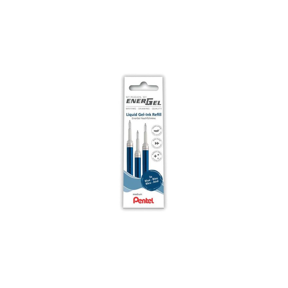 Pentel Refill PENTEL EnerGel LR7 0,7 blå 3/fp