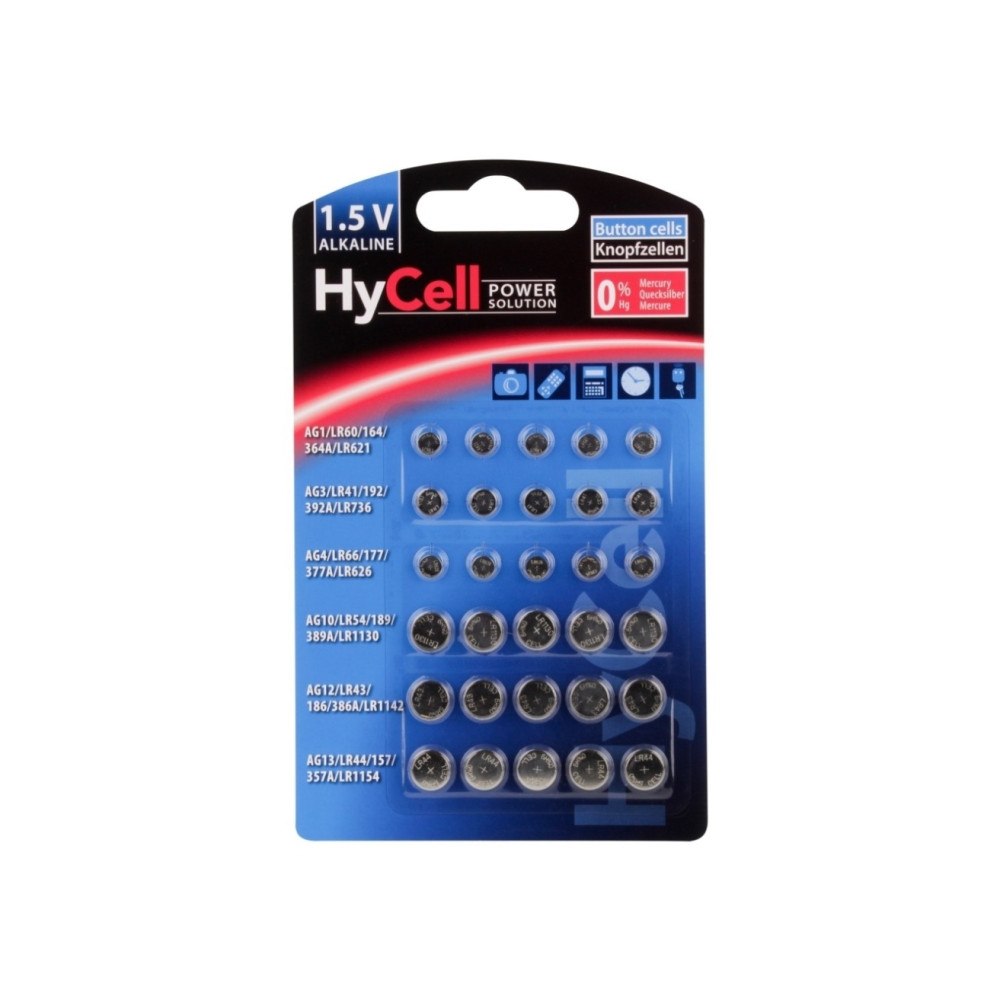 HyCell HyCell 5015473, Engångsbatteri, LR60, LR66, LR41, LR43, LR44...