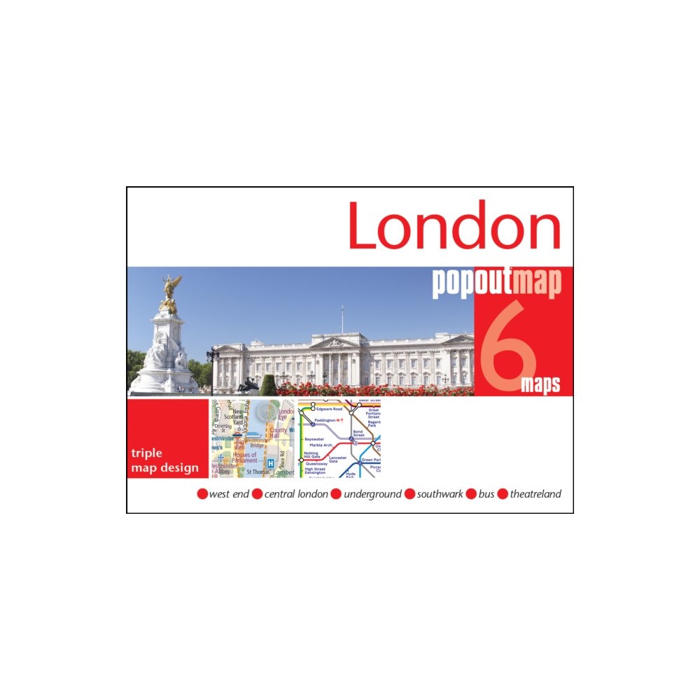 Heartwood Publishing London PopOut Map - 3 pop up maps in 1 pocket size format