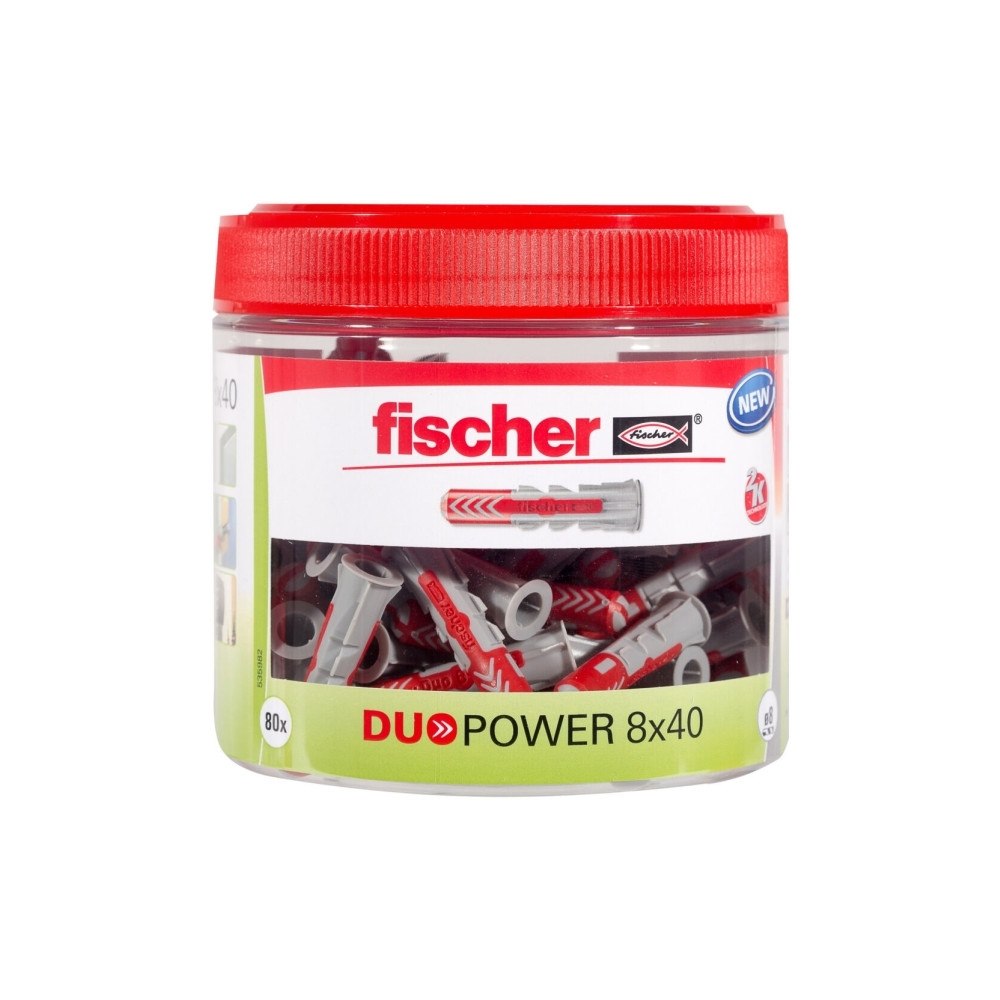 Fischer Fischer 535982, Väggplugg, Tegel, Betong, 40 mm, 8 mm, 5 cm,...