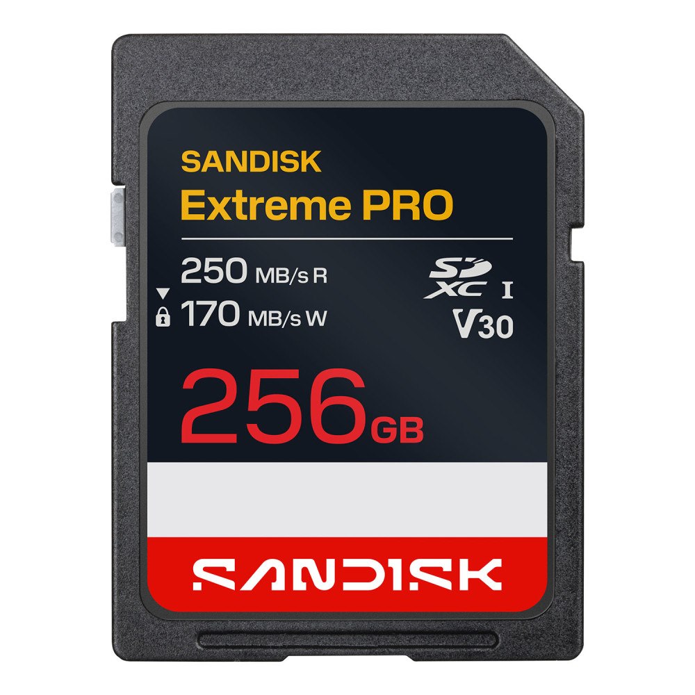 SANDISK SD Extreme Pro 256GB 250/170MB/s C10 UHS U3 V30 RPD2