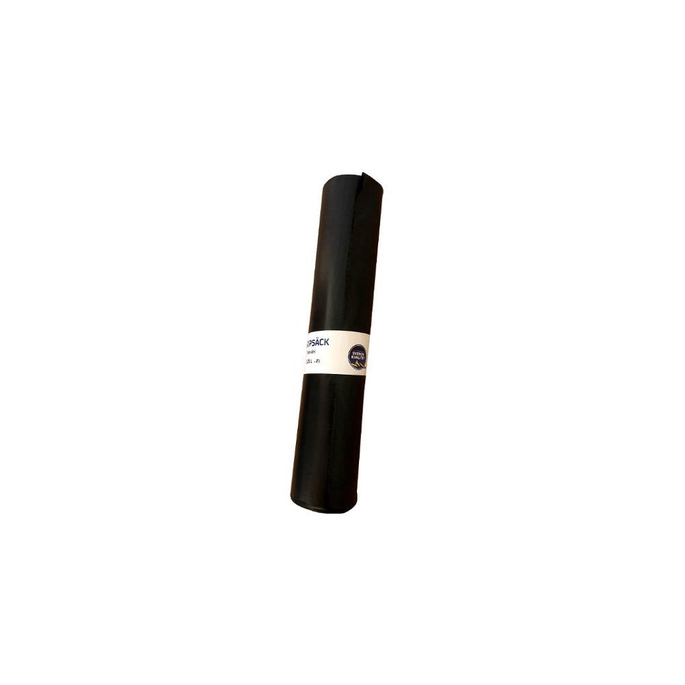 TRIOWORLD Plastsäck LD R100 125L 40my svart 25/rl