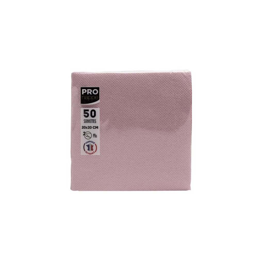 PRONAPPE Servetter PRONAPPE 20x20cm g.rosa 50/fp