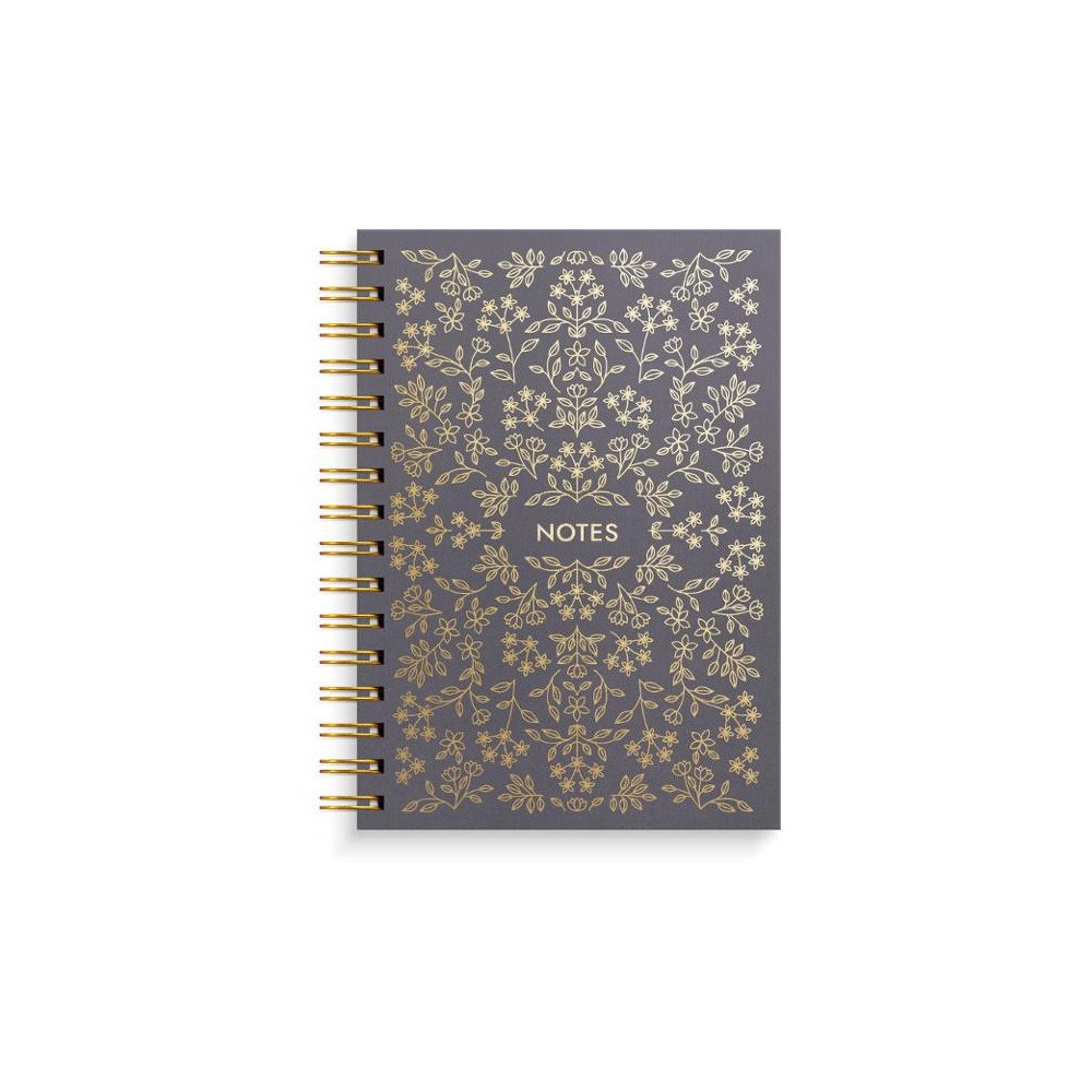 Burde Anteckningsbok BURDE A5 Black Flower