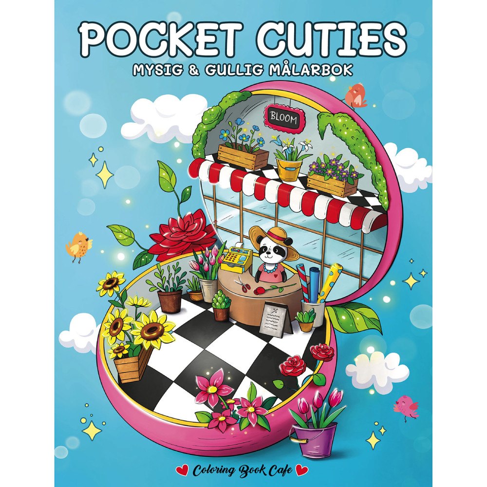 Legind Målarbok : Pocket Cuties A4