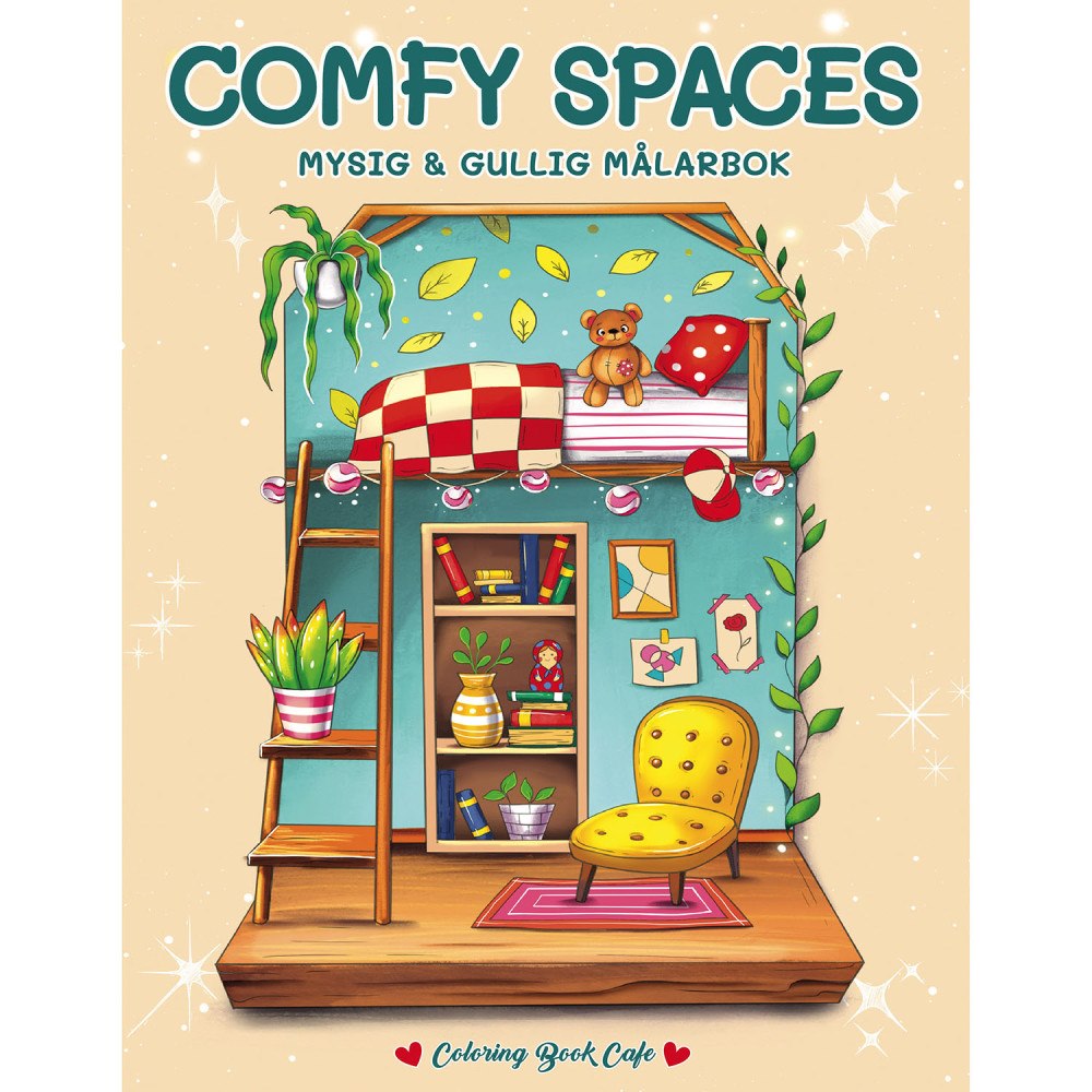 Legind Målarbok : Comfy Spaces A4