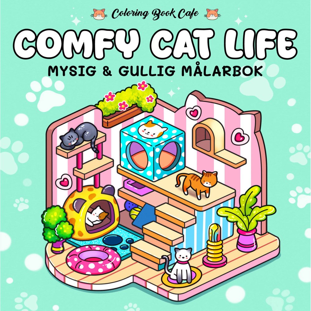 Legind Målarbok : Cozy Comfy Cat Life