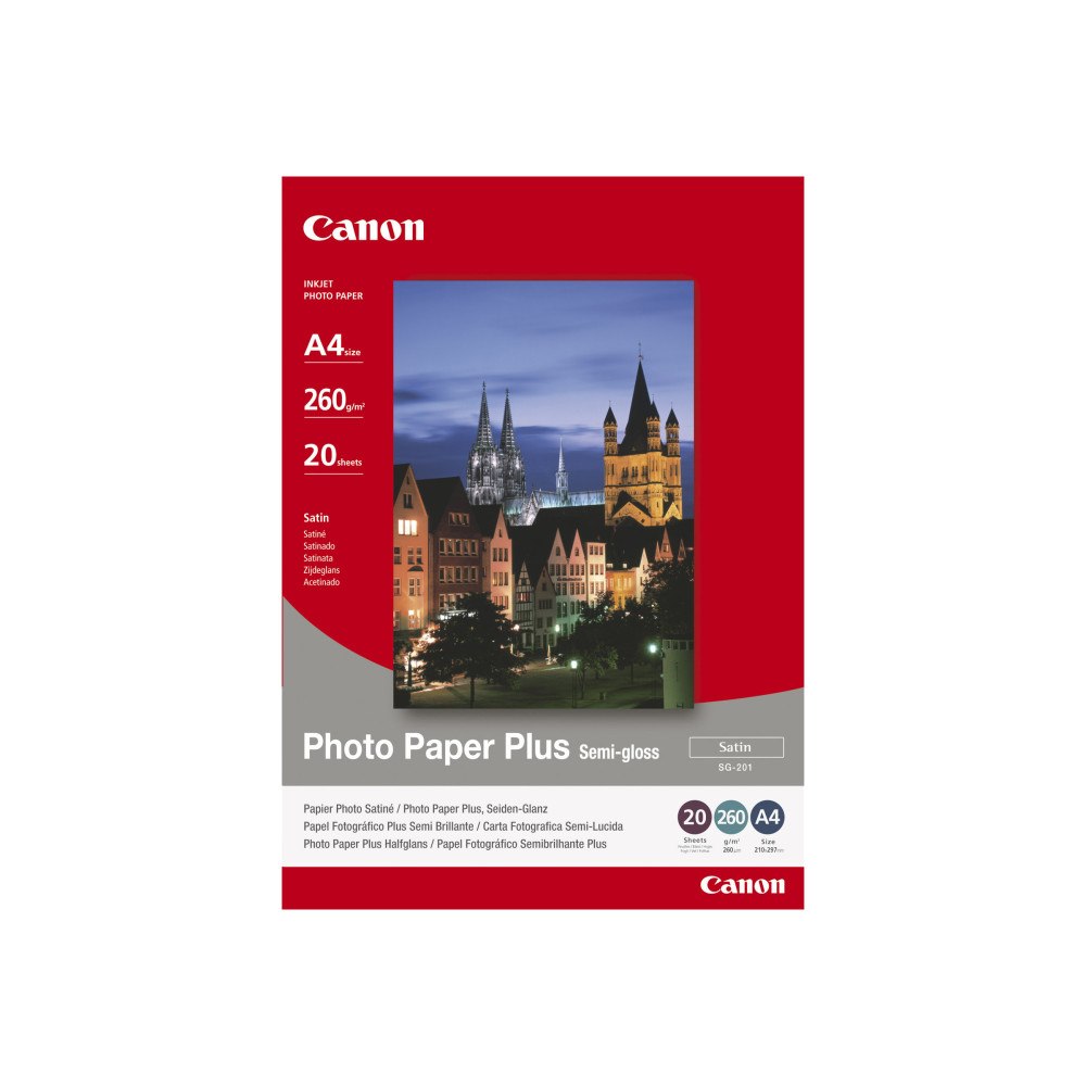 CANON Canon Photo Paper Plus SG-201 - fotopapper - halvblank satin - 50 ark - 101.6 x 152.4 mm - 260 g/m²
