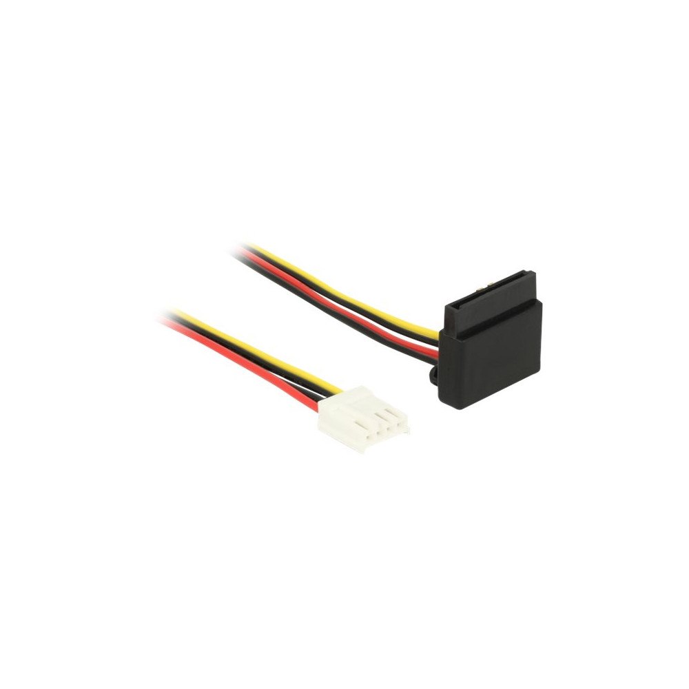 DeLOCK Delock Floppy 4 pin female > SATA 15 pin female metal - strömadapter - 4 pin strömuttag för minimikontakt till SATA-strö...