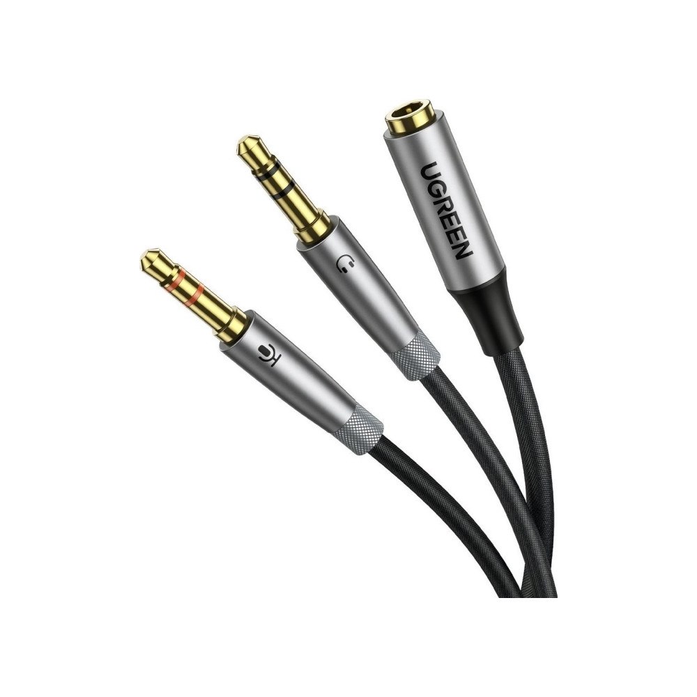 Ugreen UGREEN AV192 Ljudsplitter AUX hörlurar + mikrofon till 3,5 m...