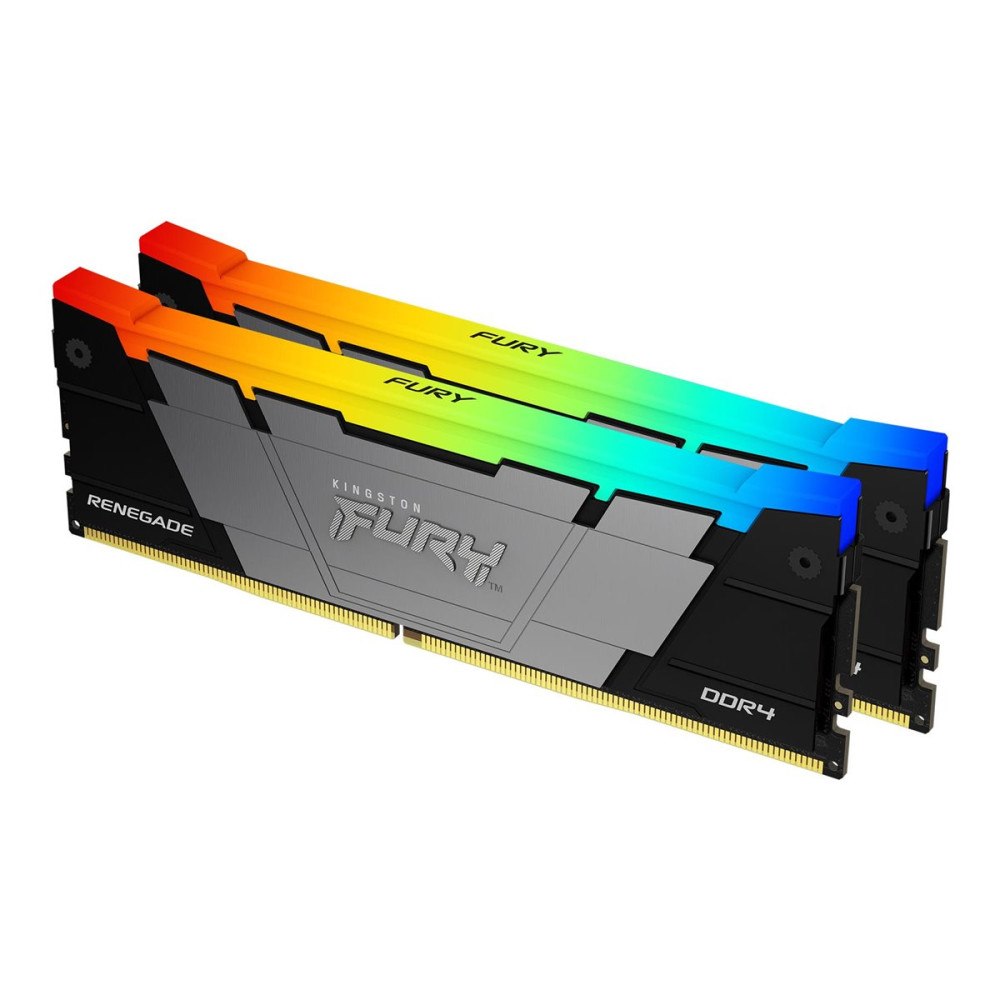 Kingston Technology Kingston FURY Renegade RGB - DDR4 - sats - 16 GB: 2 x 8 GB - DIMM 288-pin / PC4-25600 - ej buffrad