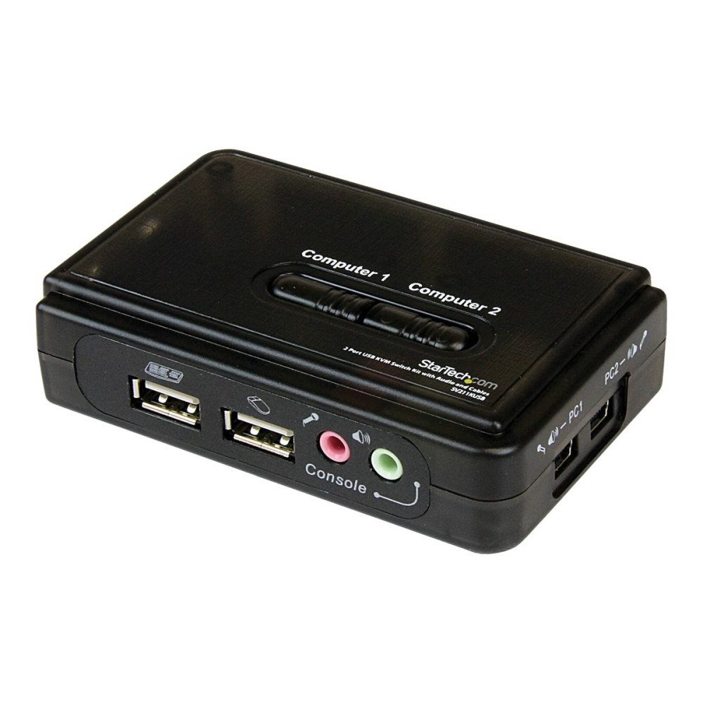 StarTech.com StarTech.com 2 Port USB VGA KVM Switch - Single VGA - Hot-key & Audio Support - 2048x1536 @60Hz KVM Switch - KVM Video S...