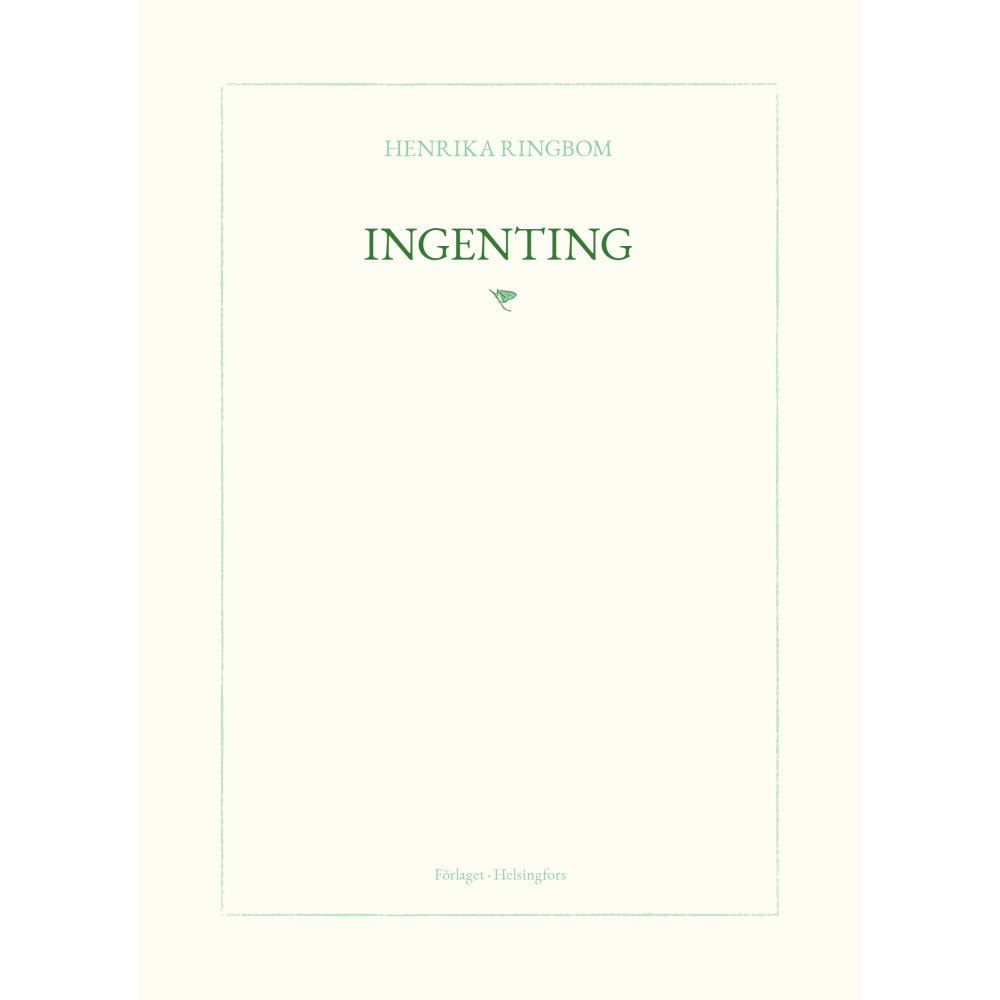 Henrika Ringbom Ingenting (bok, danskt band)