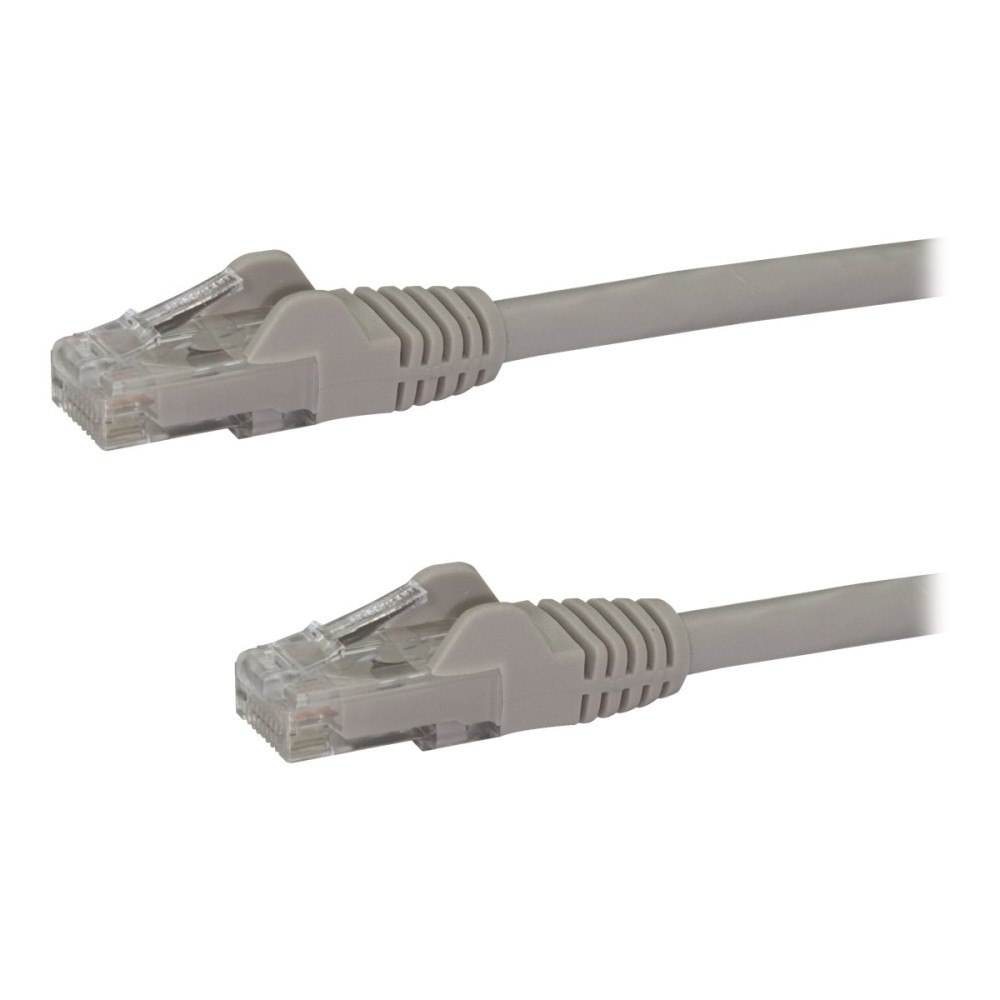 StarTech.com StarTech.com Cat6-patchkabel med hakfria RJ45-kontakter – 3 m, grå - patch-kabel - 3 m - grå