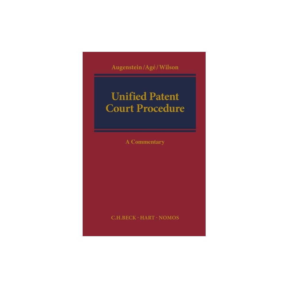 Bloomsbury Publishing PLC Unified Patent Court Procedure (inbunden, eng)