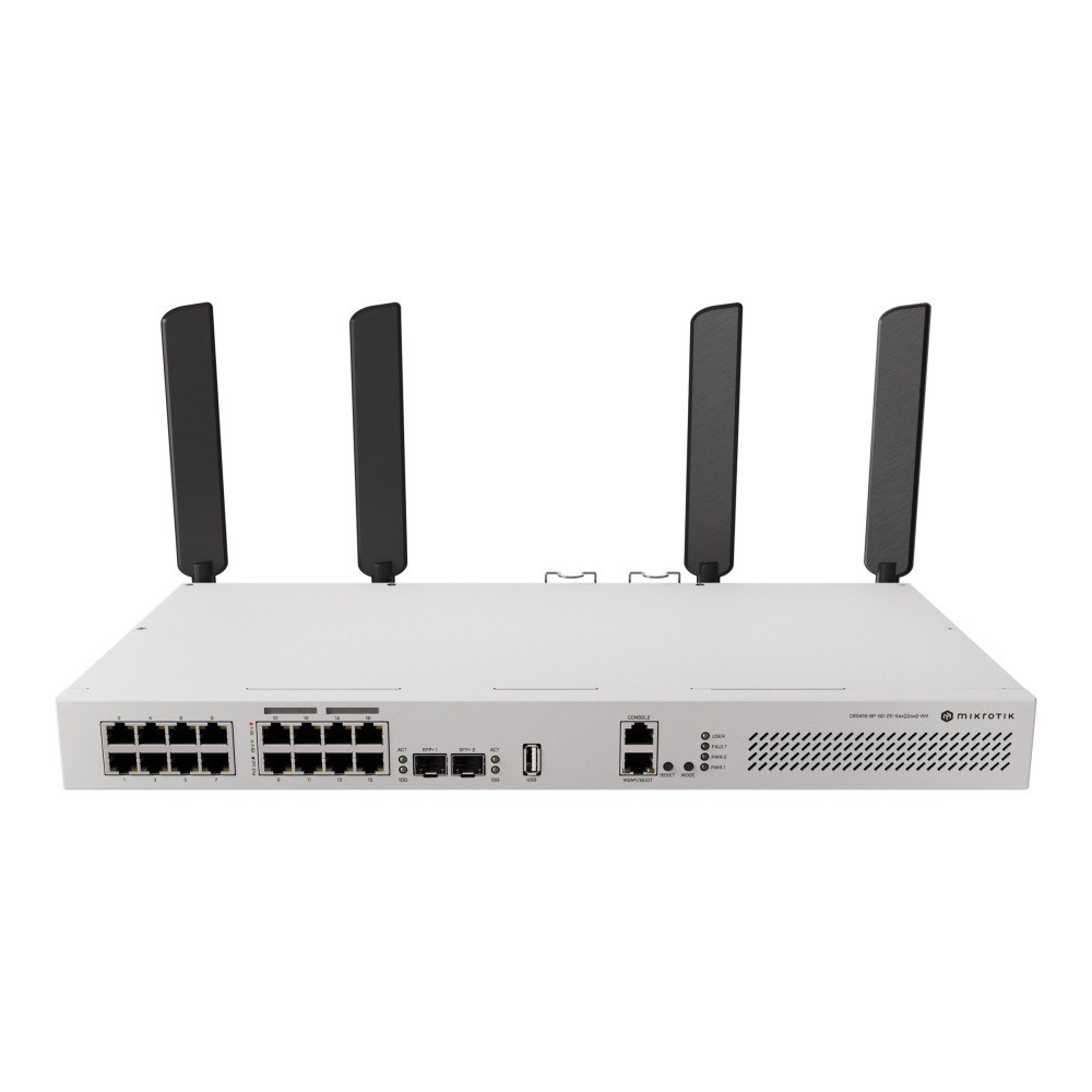 MikroTik MikroTik CRS418-8P-8G-2S+5axQ2axQ-RM - switch - 16 portar - Administrerad - rackmonterbar