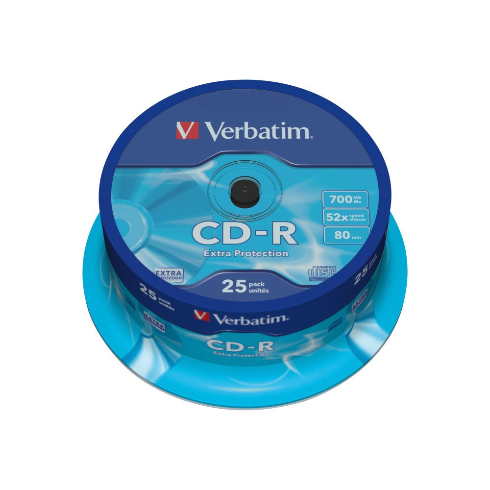 VERBATIM Verbatim CD-R Extra Protection - CD-R x 25 - 700 MB - lagringsmedier