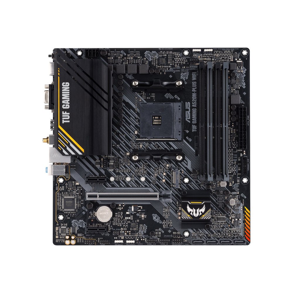 ASUS ASUS TUF GAMING A520M-PLUS WIFI - moderkort - micro ATX - Socket AM4 - AMD A520