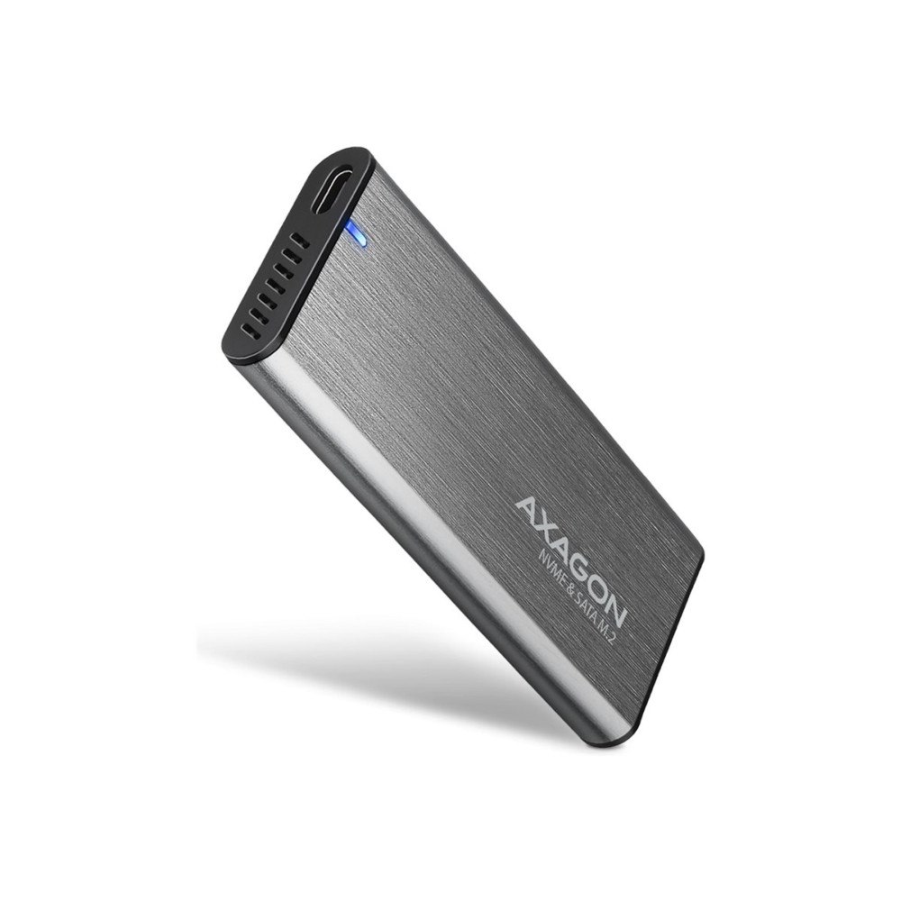 AXAGON AXAGON EEM2-SG2 - förvaringslåda - SuperSpeed+, SSD raw box - M.2 Card (PCIe NVMe & SATA) - USB-C 3.2 (Gen 2), USB-C 3.2...