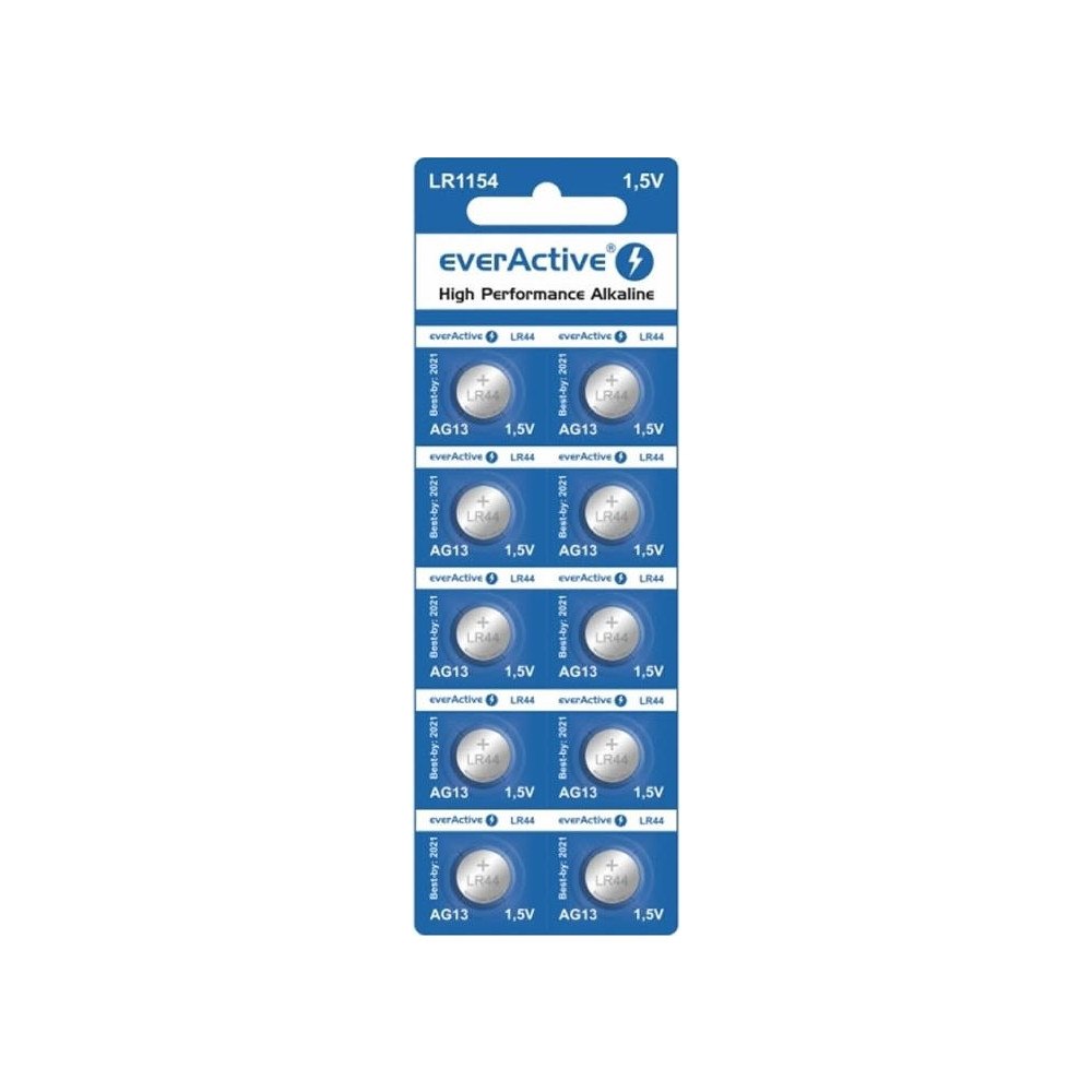 everActive Alkaliska batterier mini everActive AG13 G13 LR1154 LR44 10...