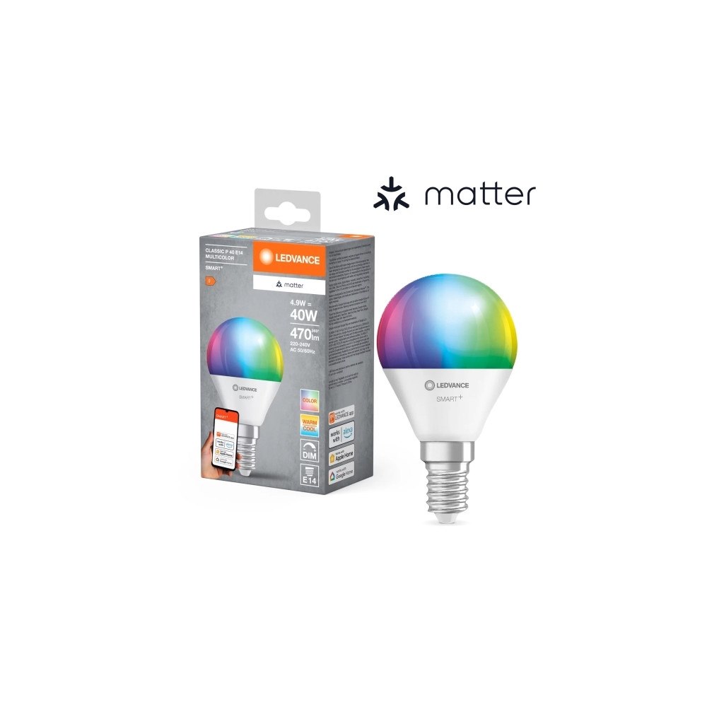 LEDVANCE LEDVANCE SMART+ MATTER Multicolor Classic P40 4,9W