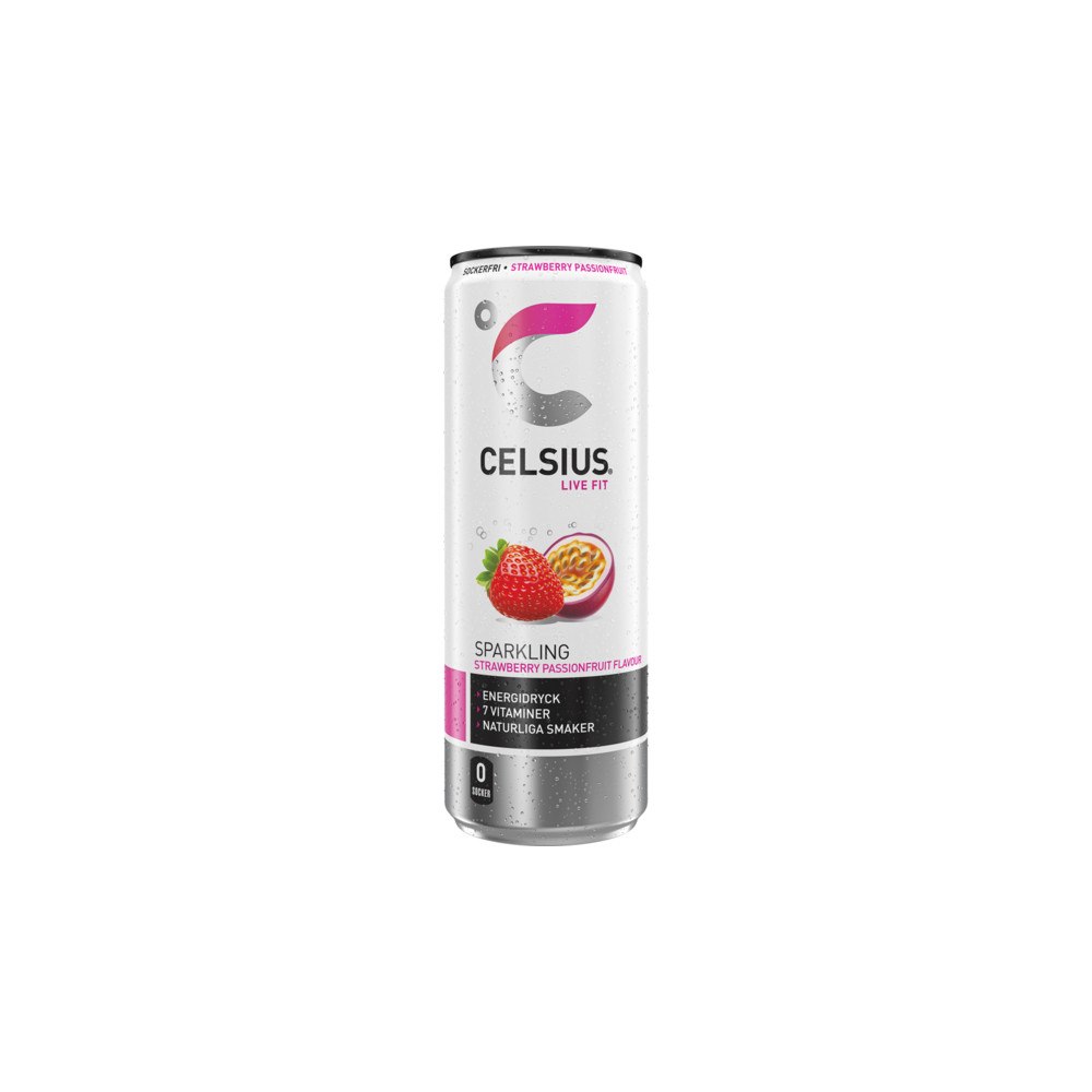 Celsius Celsius Strawberry Passionfruit Energidryck 35,5cl