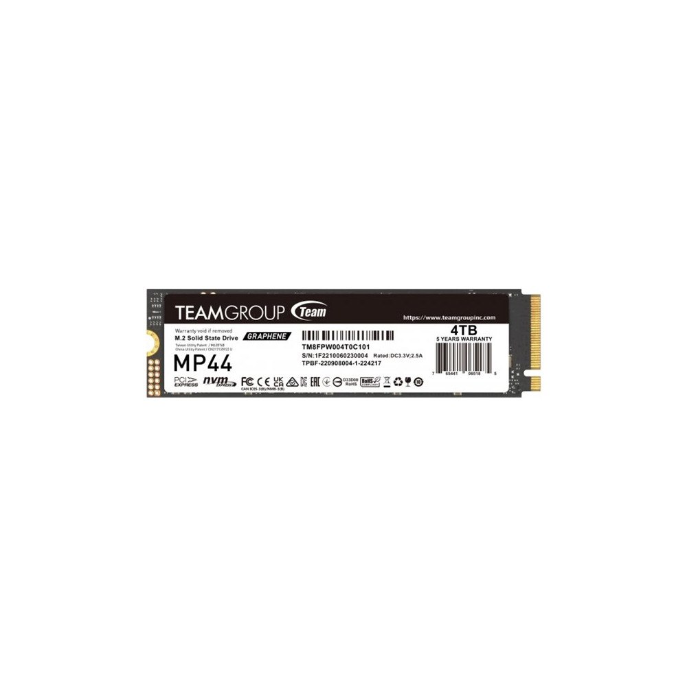Team Group Team Group MP44 - SSD - 4 TB - PCIe 4.0 x4 (NVMe)