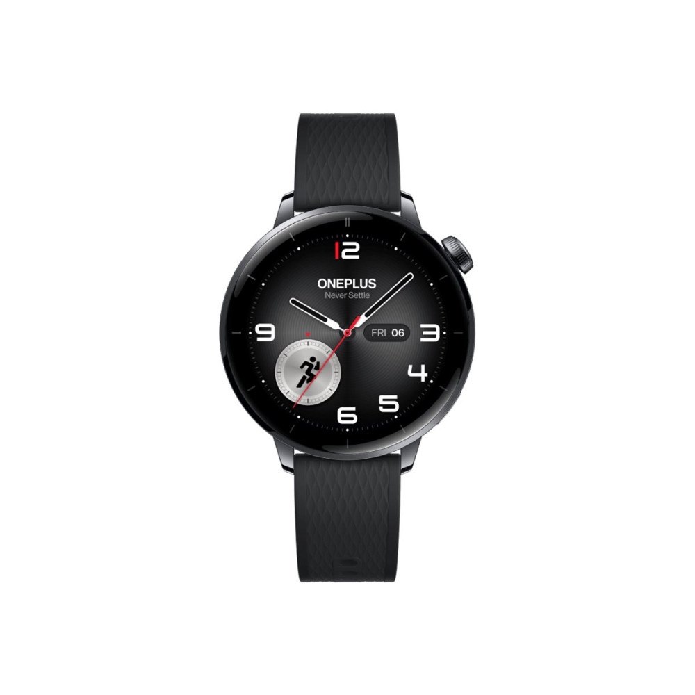 OnePlus OnePlus Watch 3 - rostfritt stål - smart klocka med rem - 32 GB - svart stål