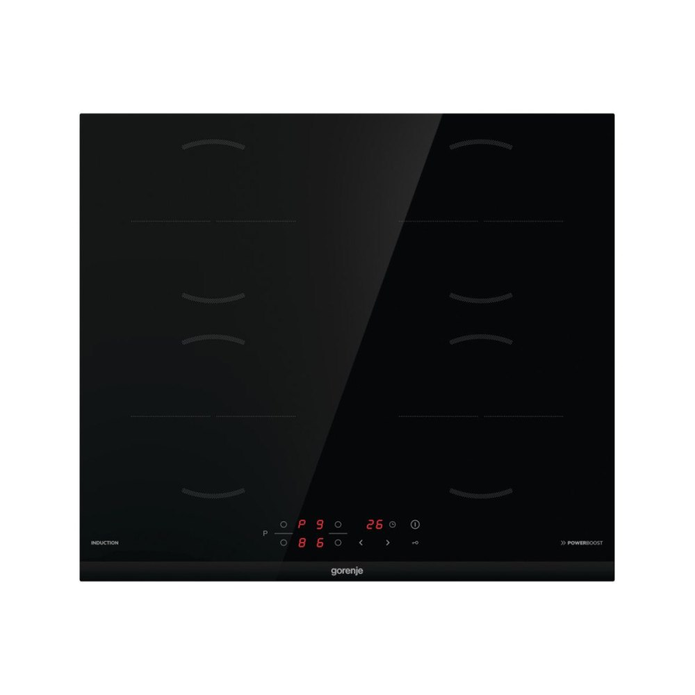 Gorenje Gorenje GI6401BCE induktionshäll - 59 cm - svart - keramik - med avfasad kant