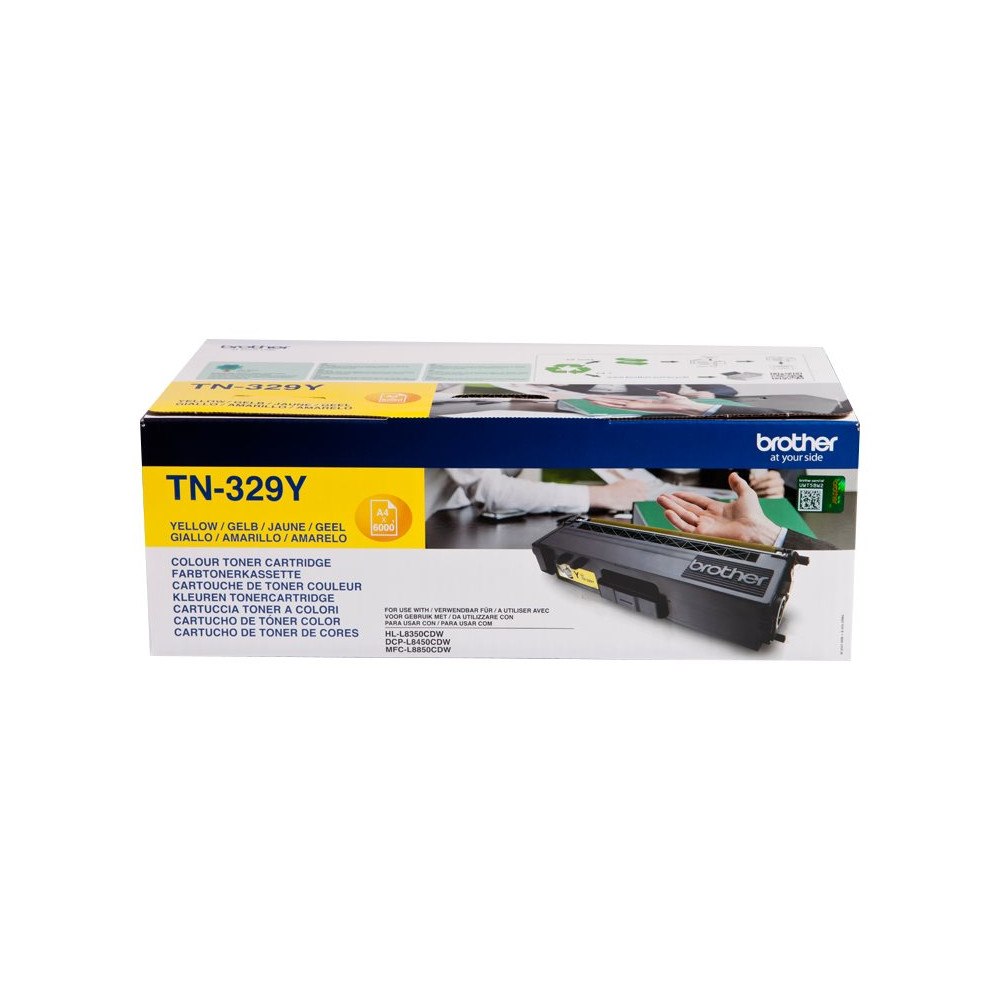 Brother Brother TN329Y - 2-pack - gul - original - tonerkassett