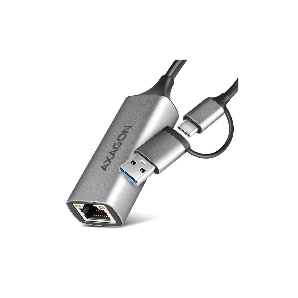 AXAGON AXAGON ADE-TXCA - nätverksadapter - USB-C 3.2 Gen 1 / USB-A 3.2 Gen 1 - Gigabit Ethernet x 1