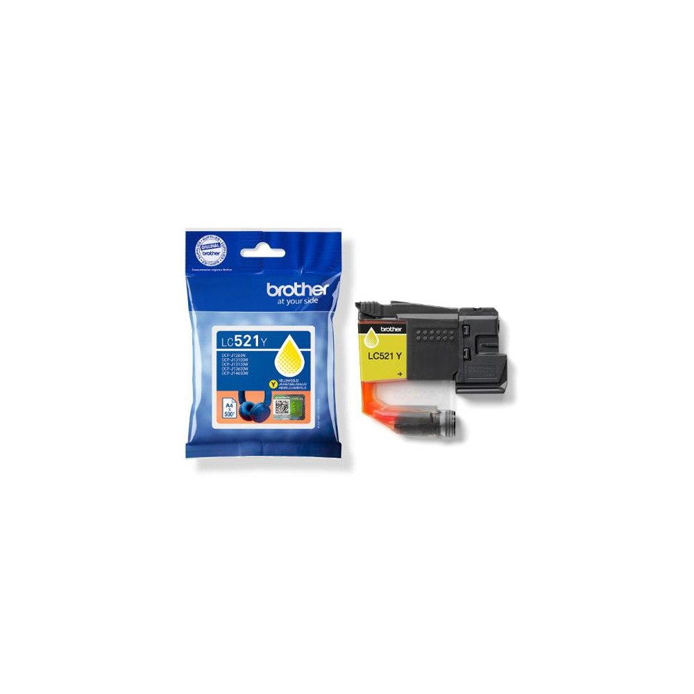 Brother Bläckpatron BROTHER LC521Y gul