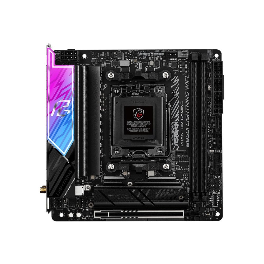 ASRock ASRock Phantom Gaming B850I LIGHTNING WIFI - moderkort - mini ITX - Socket AM5 - AMD B850