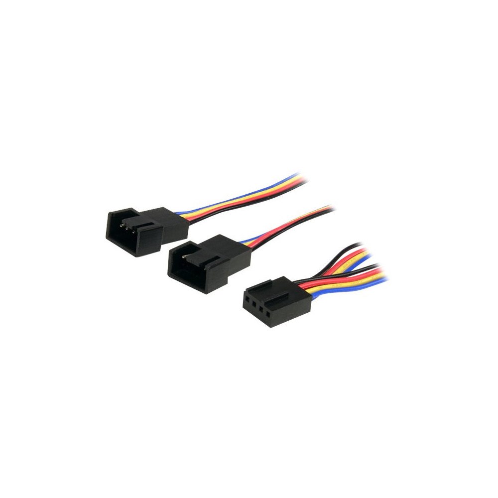 StarTech.com StarTech.com 12in 4 Pin Fan Power Splitter Cable - F/M - 1ft Fan Y Cable - 1ft 4-pin Fan Splitter Cable (FAN4SPLIT12) -...