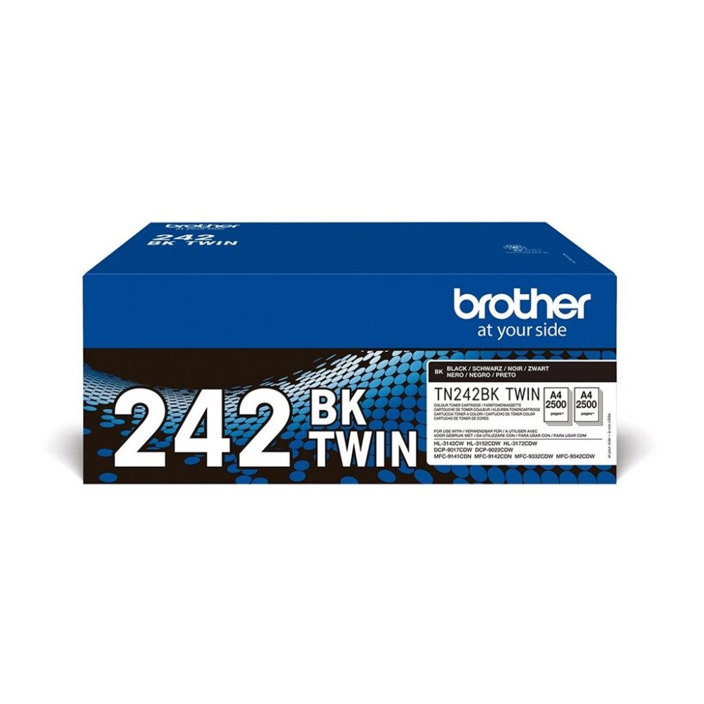 Brother Brother TN242 BKTWIN - 2-pack - svart - original - tonerkassett