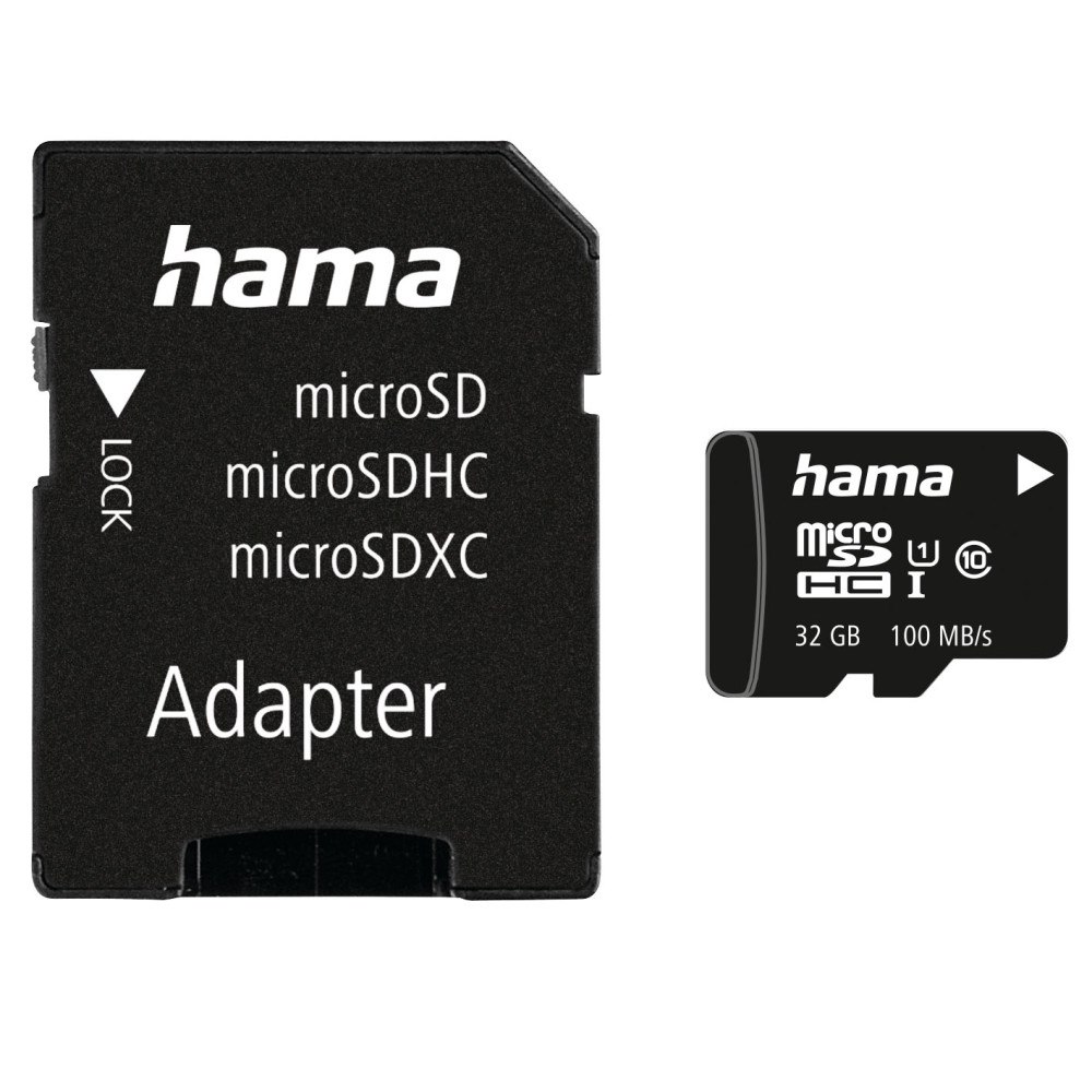 Hama Memory Card Micro SDHC 32GB Class 10 UI V10 100MB/s