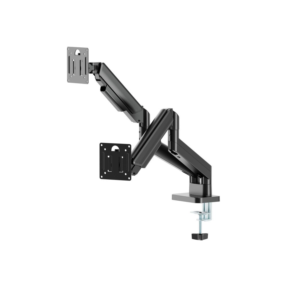 Gembird Gembird monteringssats - justerbara gasfjäderarmar - för 2 LCD/plasmapaneler - svart