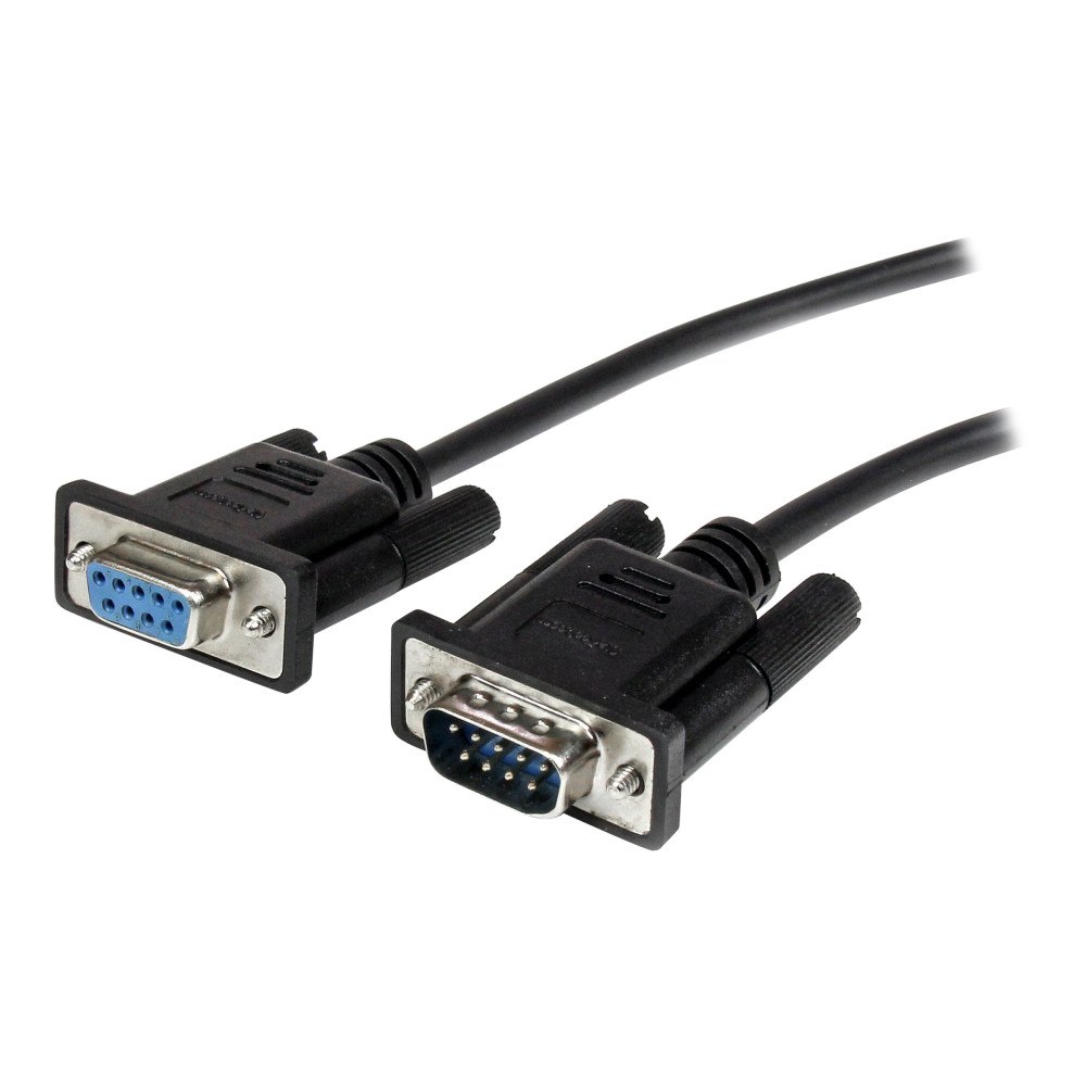 StarTech.com StarTech.com 2m Black Straight Through DB9 RS232 Serial Cable - DB9 RS232 Serial Extension Cable - Male to Female Cable...