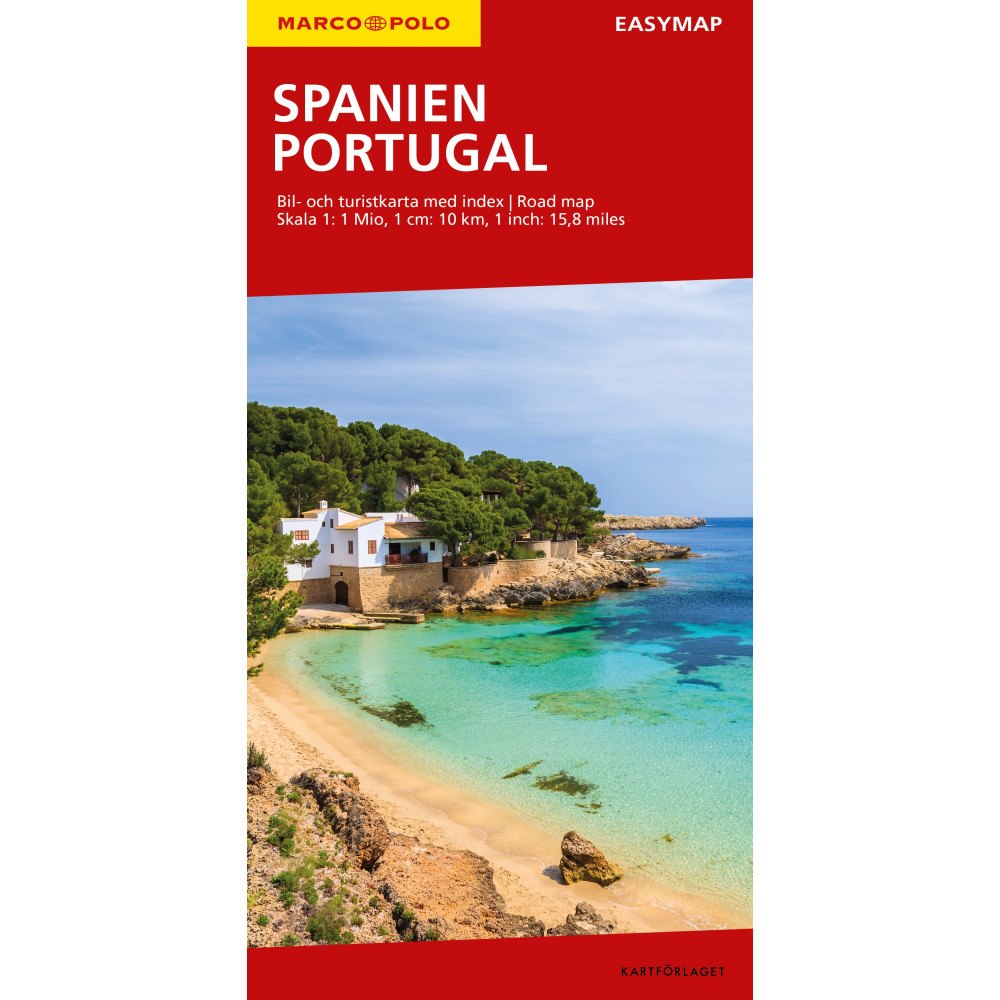 Kartförlaget Spanien Portugal EasyMap - Marcopolo