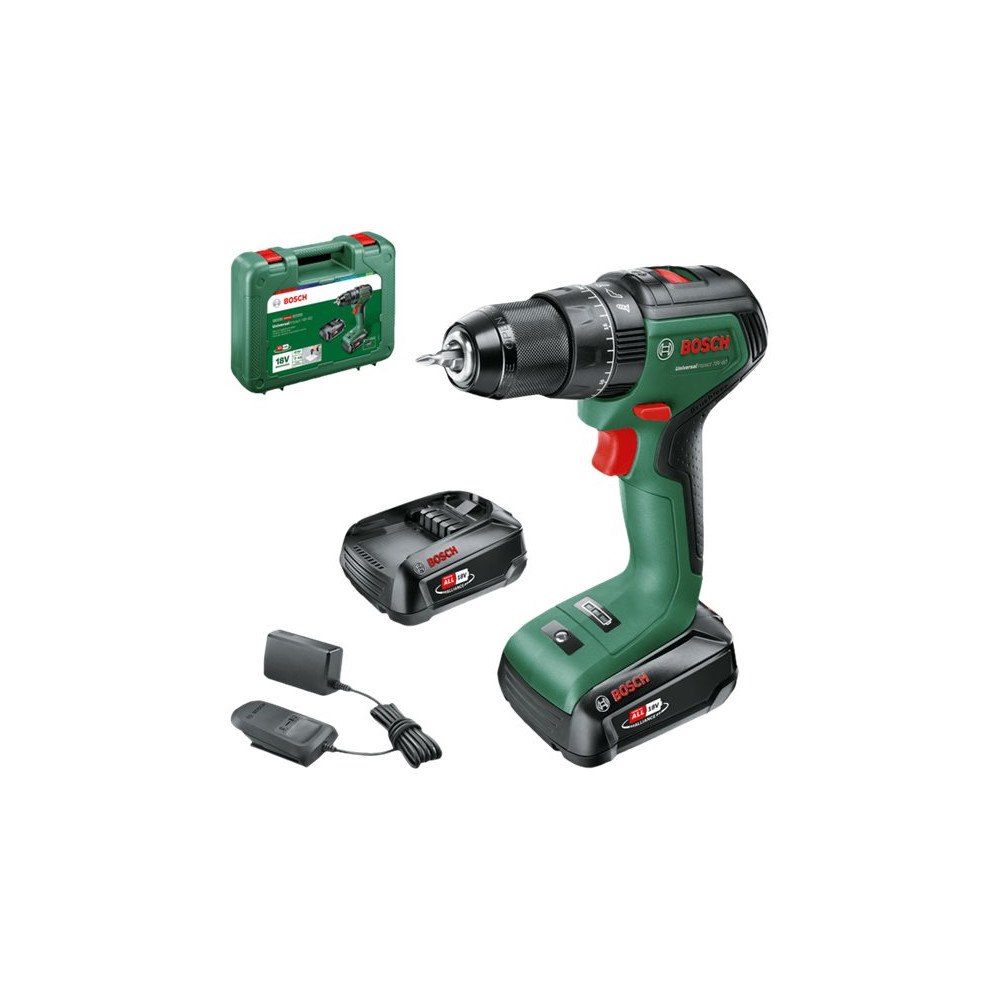 Bosch Group Bosch UniversalImpact 18V-60 slagborr/skruvdragare - sladdlös - 2 hastigheter