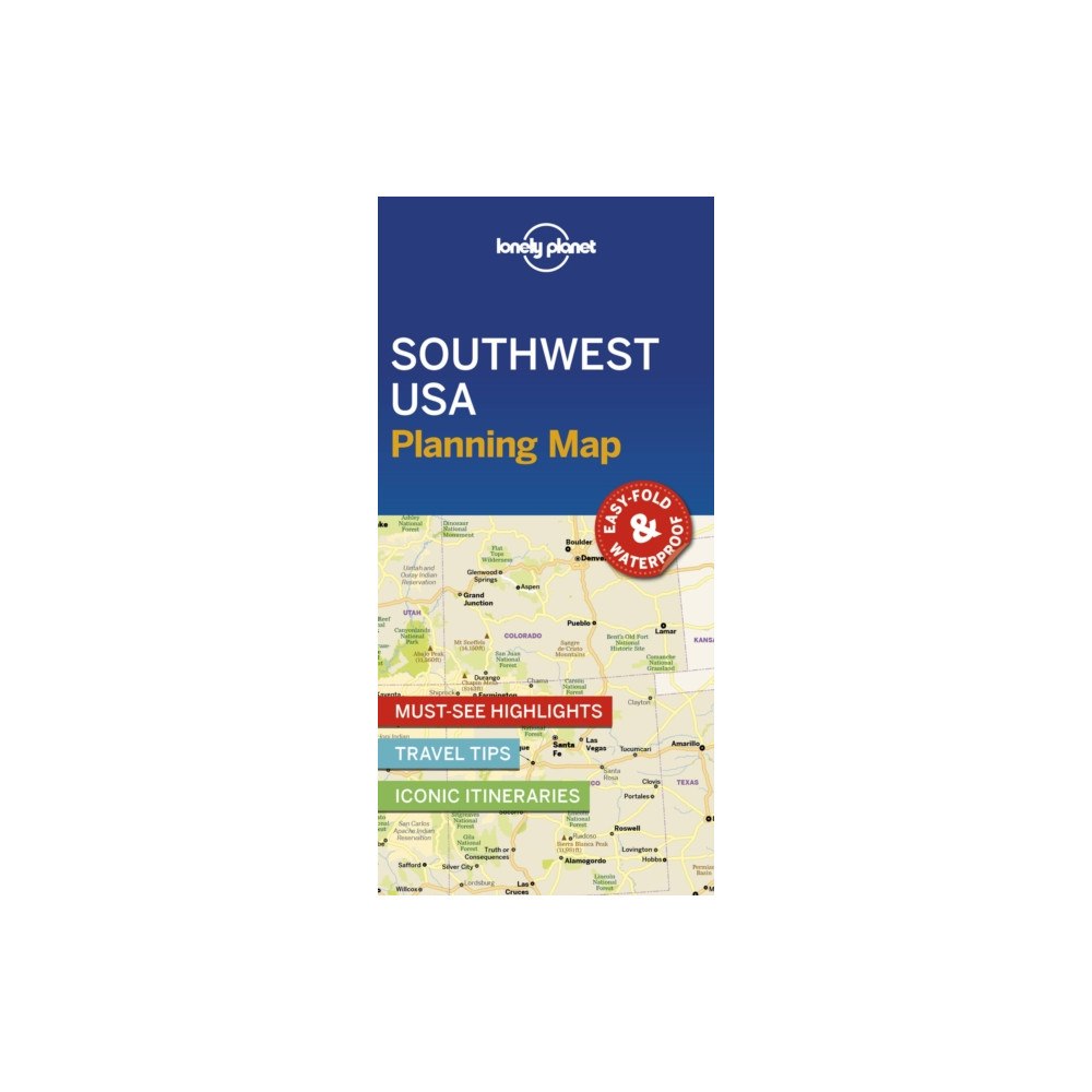 Lonely Planet Global Limited Lonely Planet Southwest USA Planning Map