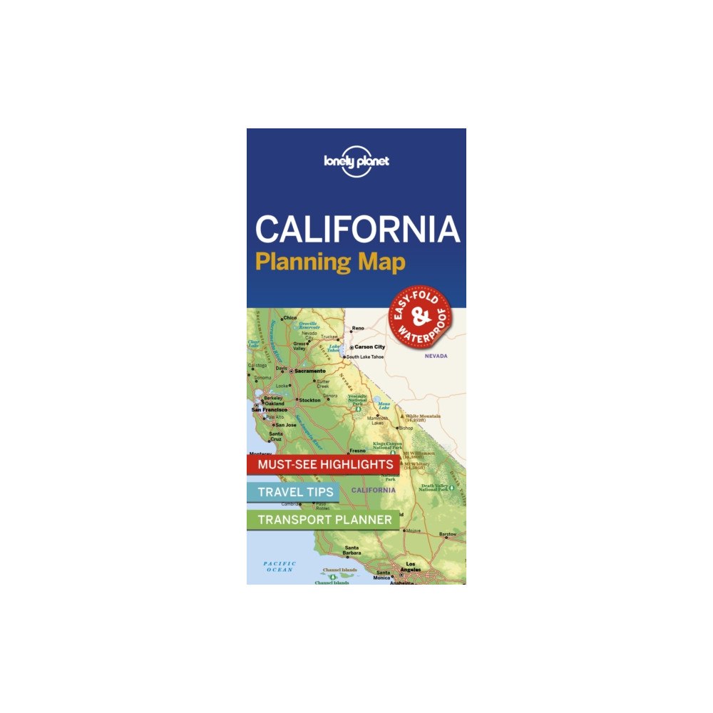 Lonely Planet Global Limited Lonely Planet California Planning Map